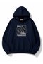 San Francisco Printed Oversize Sweatshirt with Kangaroo Pocket