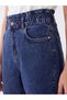 Alita City Farkıyla Lcw Everyday Indigo Denim Straight Slim Mom Elastic Waist Narrow Leg Women's Jean Pants - 3