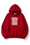 Born to Be Printed Oversize Sweatshirt with Kangaroo Pocket