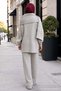 Knitted Sweater Set Stone Color Hm2960 - 3