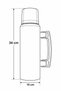 1.5 Liter Stainless Steel Thermos with Handle and Cup - Keeps Hot for 24 Hours - Keeps Cold for 48 Hours - Keeps Ice for 72 Hours - 6