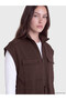 Two Mt Shop Quality Lcw Modest Brown Interlock Plain Women's Vest - 3