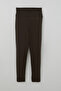 Girl's Tights Basic 8-14 Years, Dark Brown