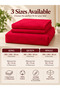 Bedsheet Set, Crimson Red Pinstripe Pattern, 100% Cotton - 2