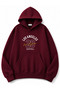 Los Angeles Printed Oversize Sweatshirt with Kangaroo Pocket
