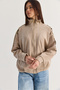 Women's Mink Gold Appliqué Detailed Pocketed Lined Suede Jacket 5012 60286598 - 3