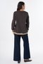 Motif Detailed Sweatshirt Brown - 6