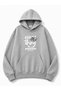Every Think Print Detailed Hooded 2 Thread Sweatshirt
