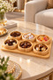 7-Piece Bamboo Presentation Set – Snack Bowl, Breakfast Bowl, Turkish Delight Bowl, and Sauce Bowl Serving Set - 2