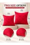 Bedsheet Set, Crimson Red Pinstripe Pattern, 100% Cotton - 2