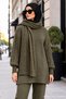 Knitted Sweater Set Khaki Hm2960 - 2
