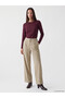 Alita City Farkıyla Lcw Everyday Plum Combed Cotton Plain Narrow & Slim Long Sleeve Women's Bodysuit - 2