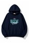 Believe Text Printed Oversize Sweatshirt with Kangaroo Pocket