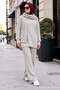 Knitted Sweater Set Stone Color Hm2960 - 4