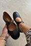 Nice Black Genuine Leather Ballerinas - 6