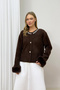 Stoned Fur Knitwear Cardigan 87-26250 - 4