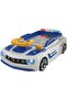 Car Racing Adventure Toy - Musical Steering Wheel Racing Car for Toddlers, Simulated Driving Game with Sounds, 4-Wheeled Car. (White)