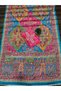 Pure Chinon Silk Designer Patchwork Printed Saree with Handwork Mirror Embroidery-FALL & PICO STITCHED & Unstitched Blouse Piece – Multicolor Floral & Geometric Festive Partywear Saree - 8