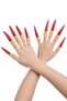 Halloween Halloween Red Witch Nails 10Pcs Latex Long Pointed Fingers Costume Accessory - 7