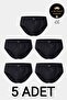 5-Pack Black 100% Cotton Men's Slip Underwear - Black/White/Grey Options - Custom Made Sleep Band Gift