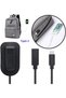 كابل شحن عملي 65 واط USB-C للحقائب، سلك تمديد USB2.0 من النوع C ذكر إلى أنثى للحقائب - 4