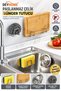 1 Piece Stainless Steel Adhesive Dish Sponge Holder Sink Organizer Under-Sink Sponge Holder Hanger - 3