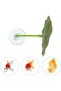 3 قطع أراجيح على شكل أوراق لأسماك البيتا - ديكور حوض السمك من البلاستيك الناعم، منصات على شكل أوراق للراحة، هيدي - 3