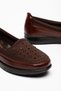 Large Size Orthopedic Women's Casual Shoes Tan Brown Genuine Leather - 2