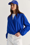 Women's Saks Double Breasted Collar Pocket Detailed Lined Elastic Wrap Closure Short Trench Coat 2845 60286507 - 7