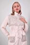Sequin Pocket Detailed Double Suit Beige - 3
