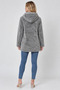 Women's Hooded Long Plush Jacket - 5