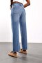 Blue Longline Straight Cut Jeans - 4