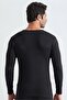 3-Pack Black Men's Thermal Undershirt Long Sleeve Underwear Top - Custom Made with Sleep Band Gift - 5