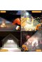 Outdoor LED Solar Light, Work Light Rechargeable 100W, Portable 12000mAh 10000 LM with Stepless Brightness Job Site Battery Rechargeable Floorlight for Emergency Worklight for Power Cut - 5