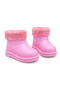 Middo Waterproof Girls' Eva Rain Snow Boots with Fur Inside