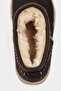 Mary Bitter Brown Genuine Suede Leather Flat Sole Women's Short Boots with Fur Inside - 8