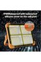 Outdoor LED Solar Light, Work Light Rechargeable 100W, Portable 12000mAh 10000 LM with Stepless Brightness Job Site Battery Rechargeable Floorlight for Emergency Worklight for Power Cut - 6