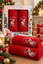 New Year's Gift 100% Cotton Embroidered 2-Piece Bath Towel Set (70X140 cm + 50X90 cm) - 7