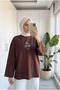 Women's Daisy Embroidered Oversize Combed Cotton Tunic - 3
