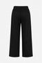 Women's Black Soft Touch Wide Leg High Waisted Sweatpants - 2
