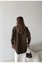 Women's Front Beaded Embroidered Denim Oversize Shirt - 6
