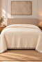 100% Cotton 8 Layer Muslin Double Bedspread Ecru 220X240 cm