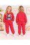 Girl's Cute Teddy Bear Printed 2-Piece Pajama Set - 4
