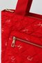 Liva Women's Parachute Fabric Written Hand and Shoulder Bag-Red - 5