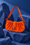 Rio Women's Drawstring Baguette Shoulder Bag-Orange - 2