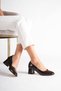 Mercren Women's Heeled Shoes Stiletto Round Comfortable Toe Imported Accessory 5.5 cm Height - 4