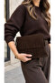 Serenay Tasseled Suede Bitter Coffee Tablet Portvöy Women's Bag