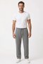 Men's Flexible Waistband Minimal Logo Detailed Classic Cut Pajama Bottoms Oversized Size - 4