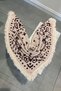 Shawl Pattern Premium Knitted Shawl - Beige-Burgundy - 2