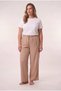 Women's Plus Size Elastic Waist Lace-Up Wide Leg Comfortable Cut Pajama Bottoms